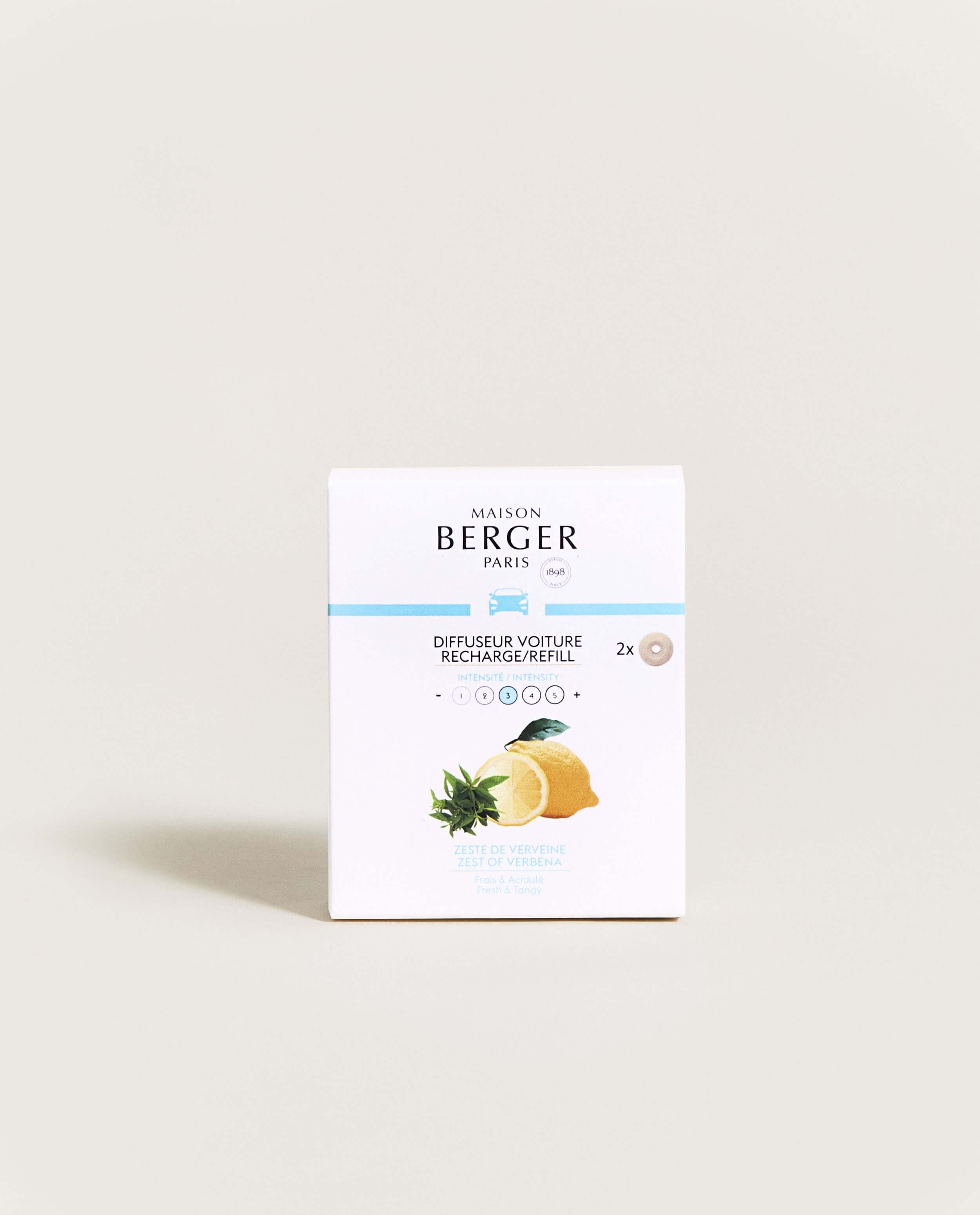 Set of 2 Zest of Verbena Car Diffuser Refills
