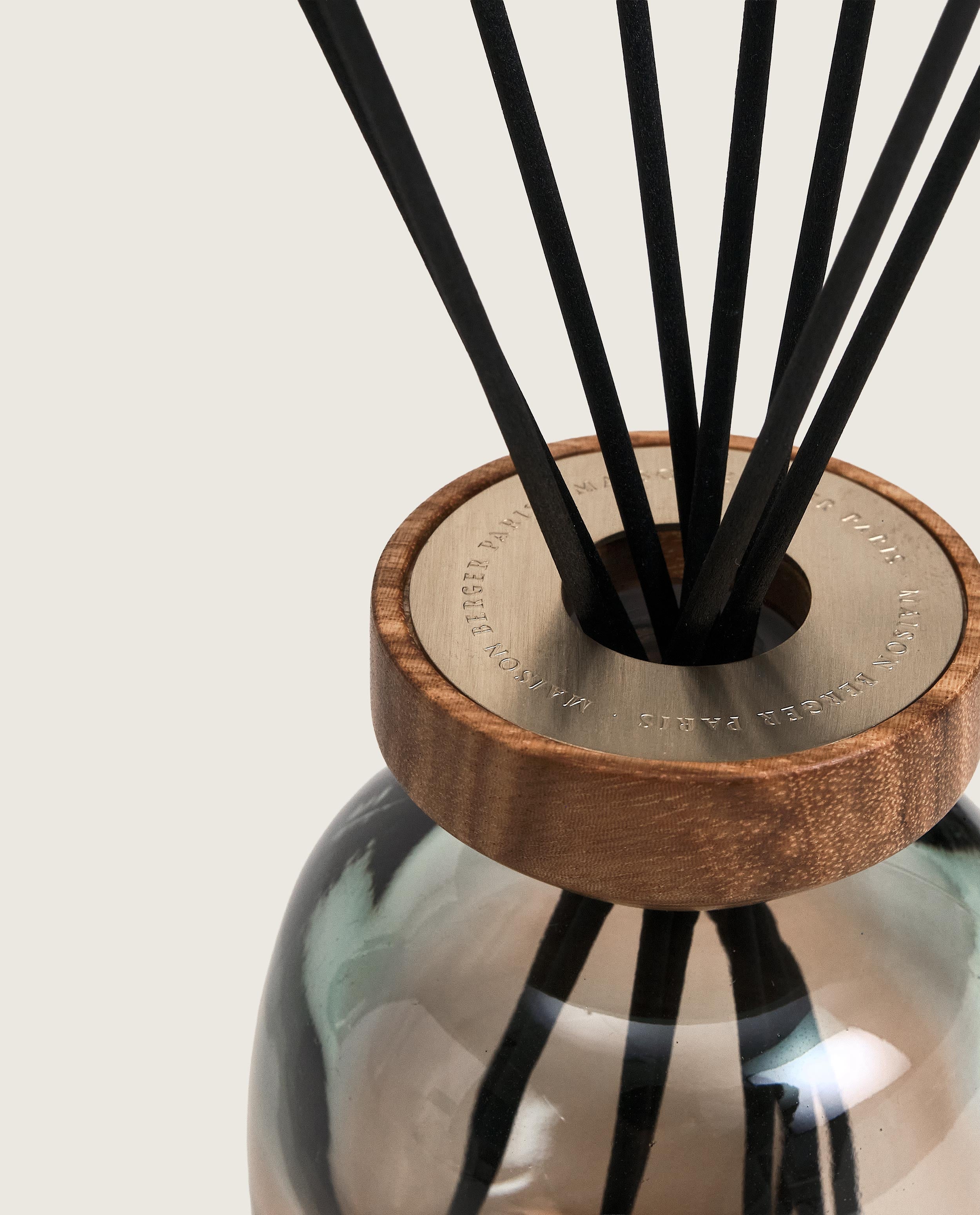 Wood Green/Plum Reed Diffuser with Zest of Verbena