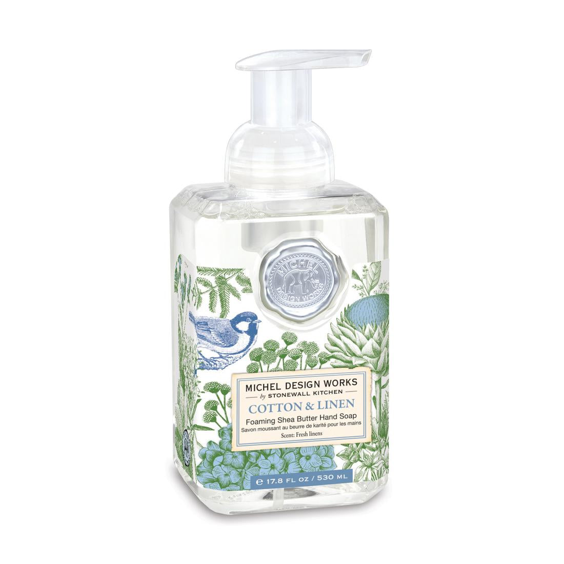 Cotton & Linen Foaming Soap | Michel Design Works | Dream Weaver Canada