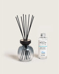 Wood Black/Frosted White Reed Diffuser with Ocean Breeze