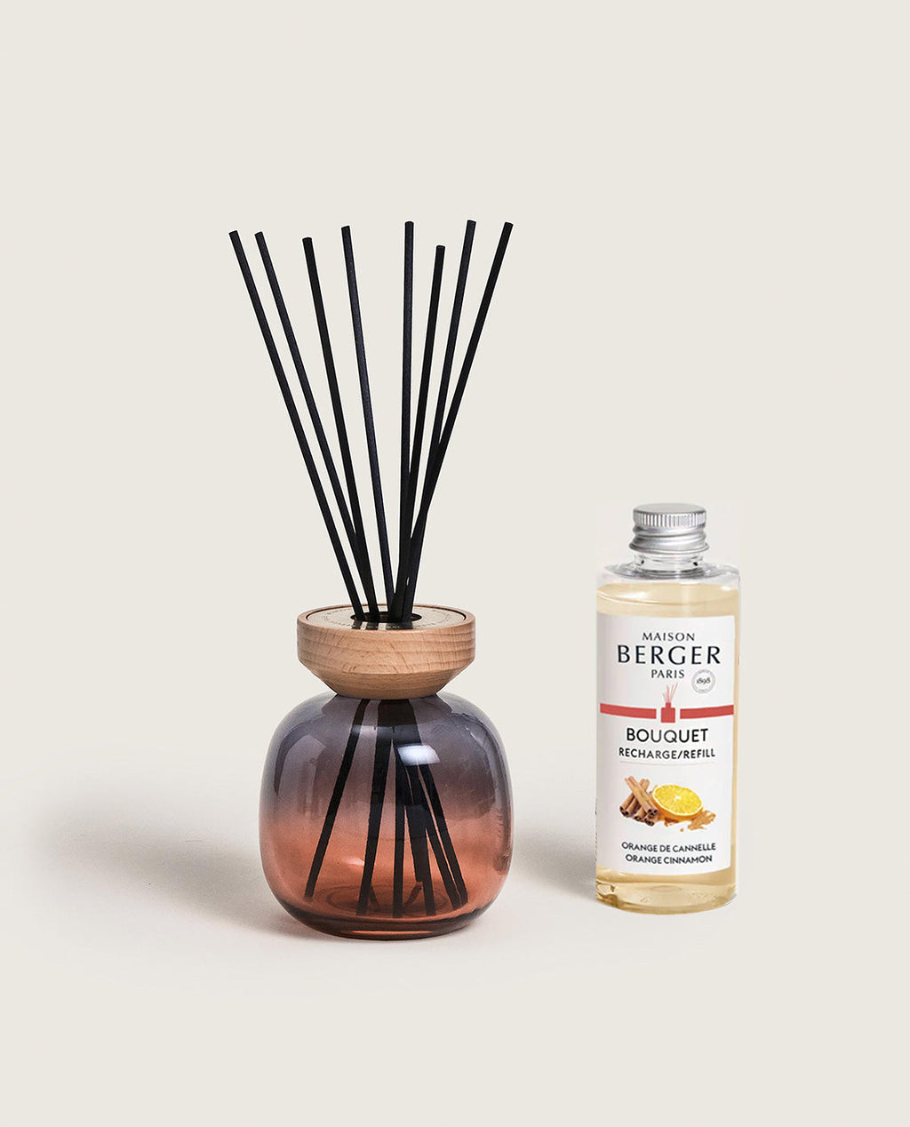 Wood Grey/Rouge Reed Diffuser with Orange Cinnamon